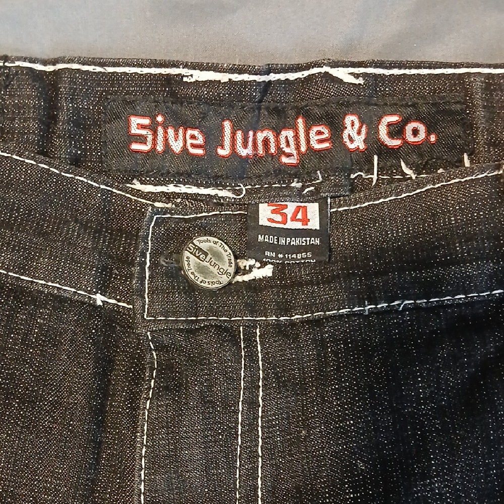 Men's Relaxed Fit Jeans - Black - Picture 3 of 12